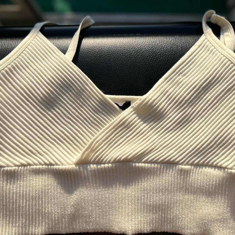 White Ribbed Crop Top from Forever 21 - Picture 4 of 7